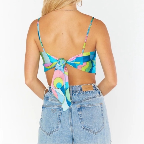 NWT Show Me Your MuMu Go Go Scarf Top Size XS - Picture 2 of 5